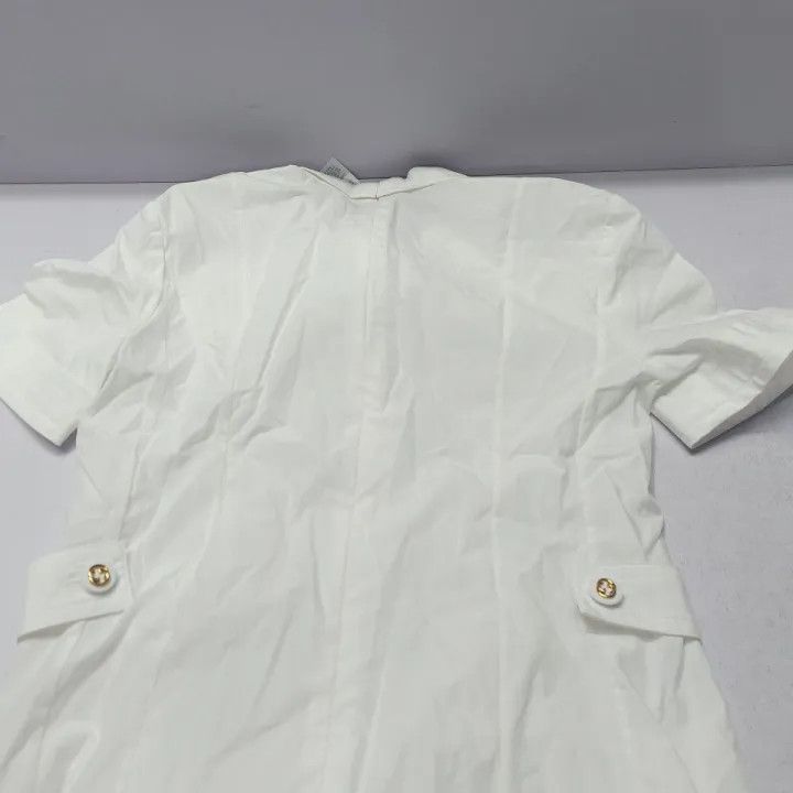 Gucci Gucci SS23 Button-Up Long White Dress Size M / US 6-8 / IT 42-44 - 6 Thumbnail
