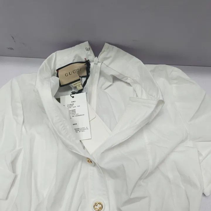 Gucci Gucci SS23 Button-Up Long White Dress Size M / US 6-8 / IT 42-44 - 7 Thumbnail