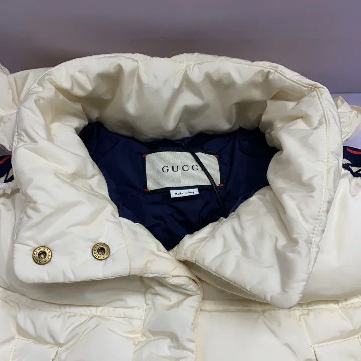 Gucci GUCCI Double G Nylon Down Parka Winter Coat Size L / US 10 / IT 46 - 14 Thumbnail
