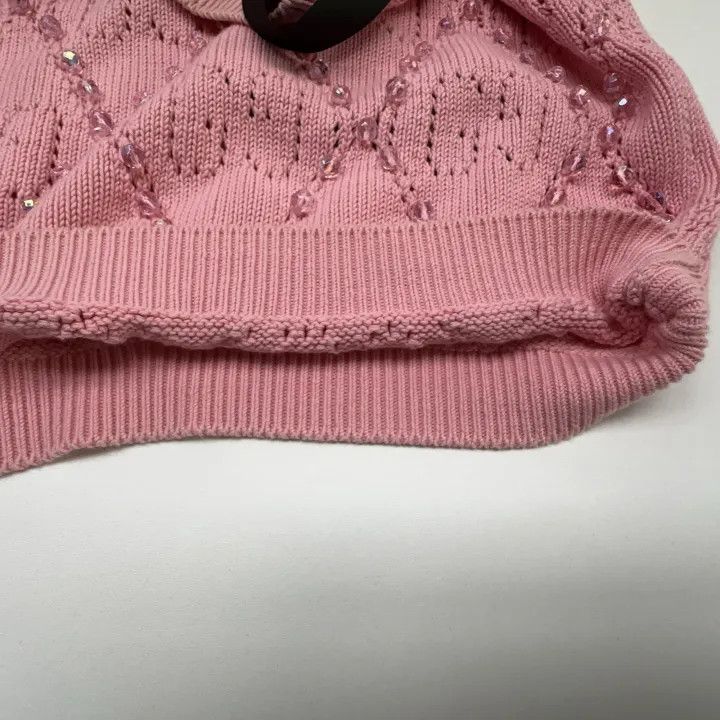 Gucci Gucci Pink Short Sleeve Knitted Top Size L / US 10 / IT 46 - 8 Thumbnail