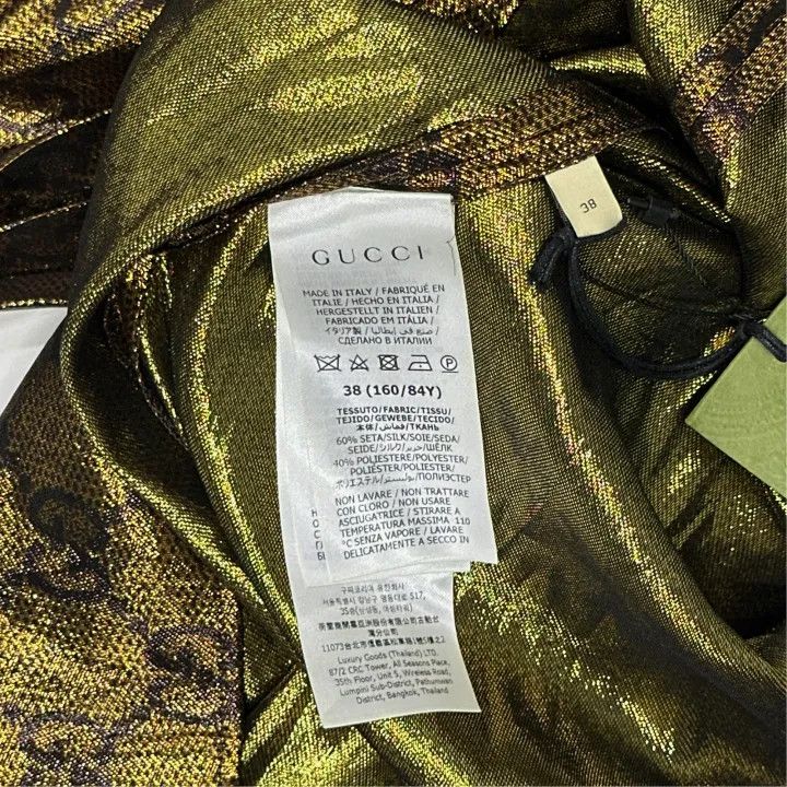Gucci Gucci SS23 Golden Logo Long Sleeve Dress Size M / US 6-8 / IT 42-44 - 4 Thumbnail