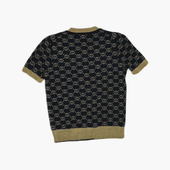 Gucci Gucci Black Logo Knit Wool Sweater Size M / US 6-8 / IT 42-44 - 3 Thumbnail
