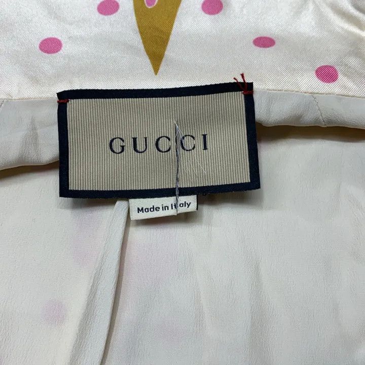 Gucci GUCCI Ice Cream Pattern Silk Zip Jacket Size S / US 4 / IT 40 - 3 Thumbnail