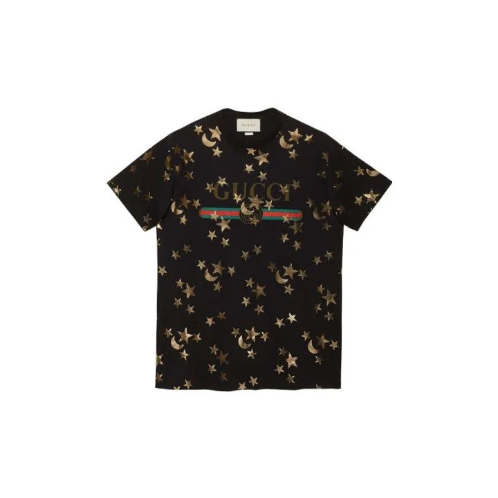 Gucci Gucci Star Moon Print Short Sleeve T-Shirt Size M / US 6-8 / IT 42-44 - 2 Thumbnail