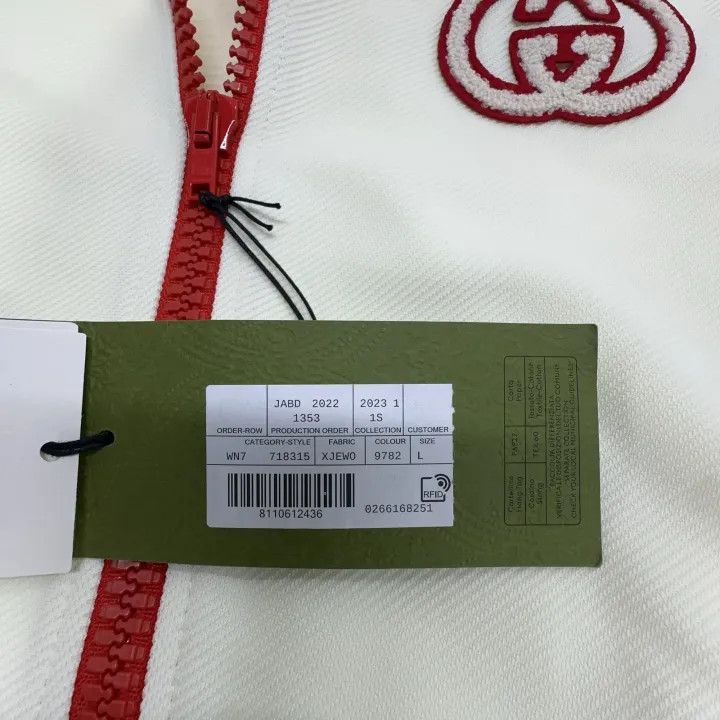 Gucci Gucci SS23 Knit Zip-Up Jacket in Ivory Size L / US 10 / IT 46 - 4 Thumbnail