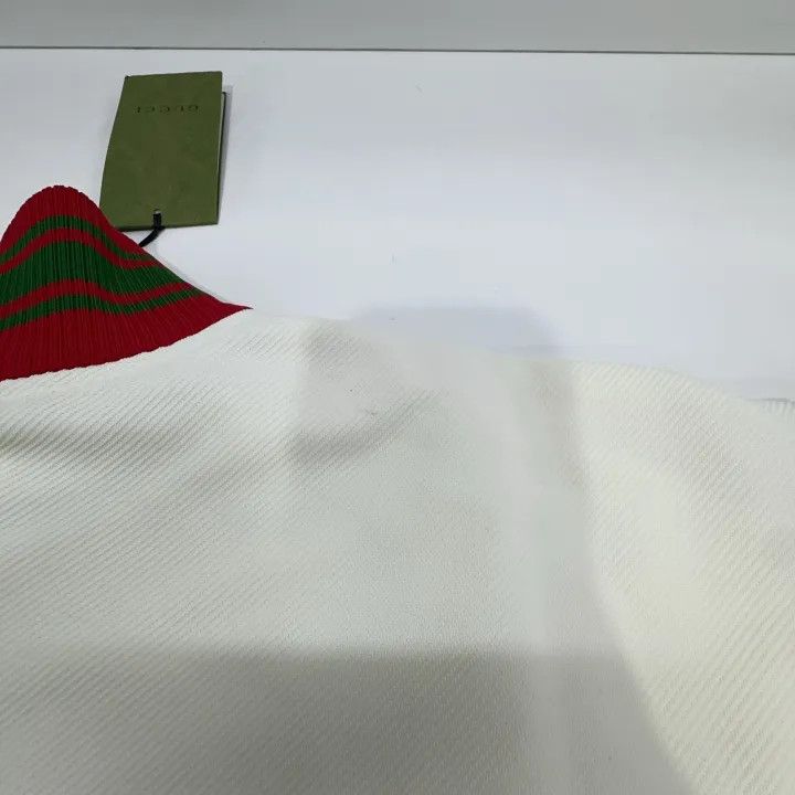 Gucci Gucci SS23 Knit Zip-Up Jacket in Ivory Size L / US 10 / IT 46 - 9 Thumbnail