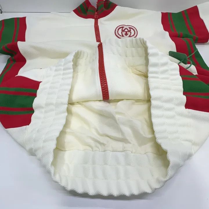 Gucci Gucci SS23 Knit Zip-Up Jacket in Ivory Size L / US 10 / IT 46 - 8 Thumbnail