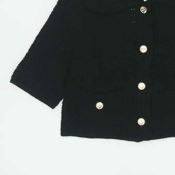 Gucci Gucci SS23 Black Knitted Short Sweater Size S / US 4 / IT 40 - 4 Thumbnail
