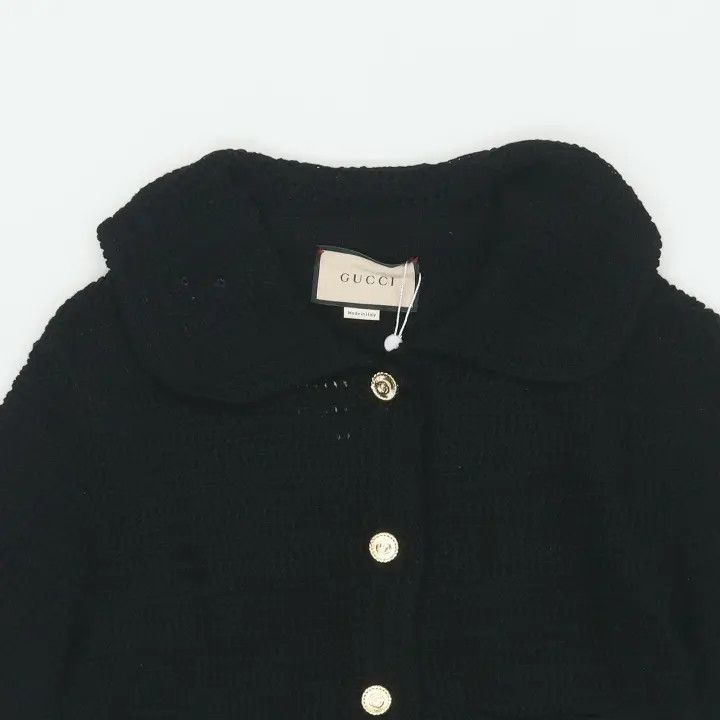 Gucci Gucci SS23 Black Knitted Short Sweater Size S / US 4 / IT 40 - 3 Thumbnail