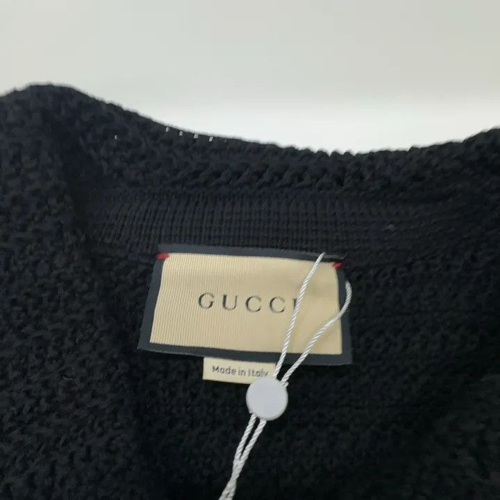 Gucci Gucci SS23 Black Knitted Short Sweater Size S / US 4 / IT 40 - 14 Thumbnail