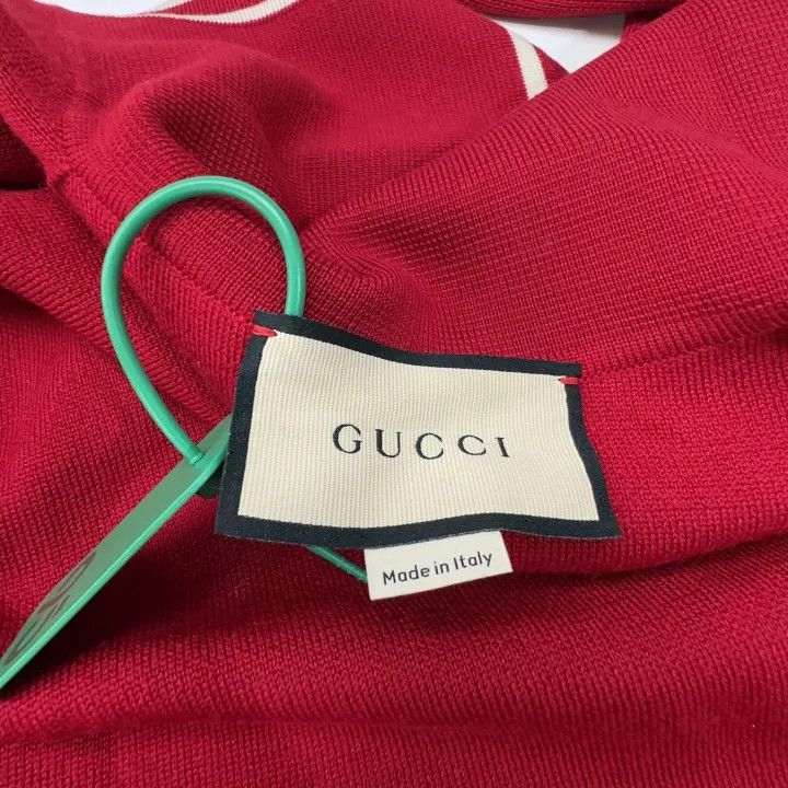 Gucci Gucci Red Long Sleeve Wool Dress Size XS / US 0-2 / IT 36-38 - 2 Thumbnail