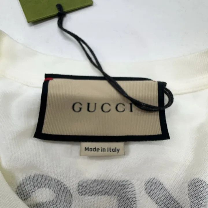 Gucci GUCCI Cat Eye Print Loose Knit T-Shirt Size L / US 10 / IT 46 - 3 Thumbnail