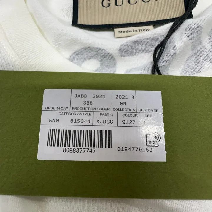 Gucci GUCCI Cat Eye Print Loose Knit T-Shirt Size L / US 10 / IT 46 - 4 Thumbnail