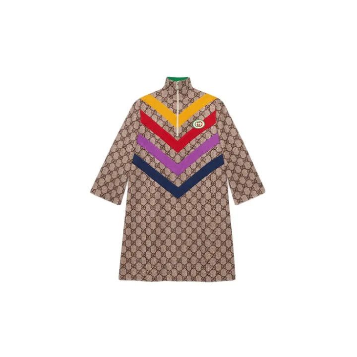 Gucci Gucci Colorful Printed Long Sleeve Dress Size XS / US 0-2 / IT 36-38 - 2 Thumbnail