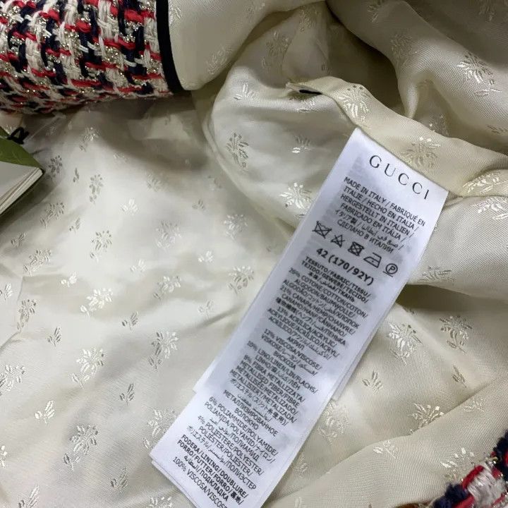 Gucci Gucci SS22 Plaid Double-Breasted Jacket Size L / US 10 / IT 46 - 4 Thumbnail