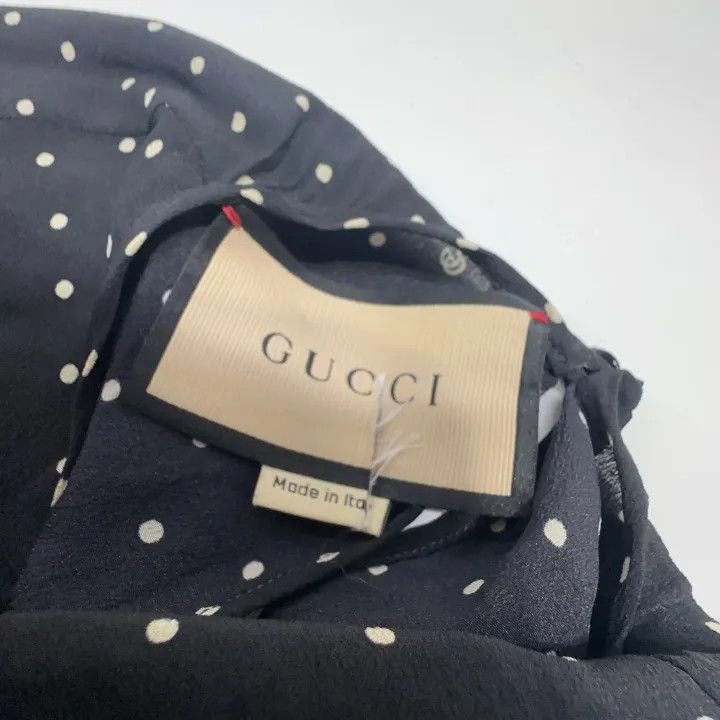 Gucci Gucci Polka Dot Long Sleeve Dress Size S / US 4 / IT 40 - 6 Thumbnail