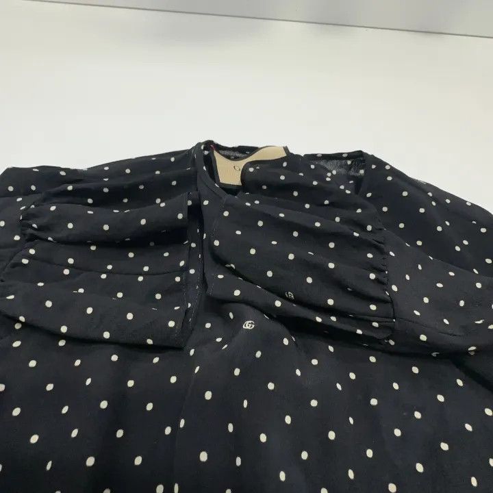 Gucci Gucci Polka Dot Long Sleeve Dress Size S / US 4 / IT 40 - 8 Thumbnail
