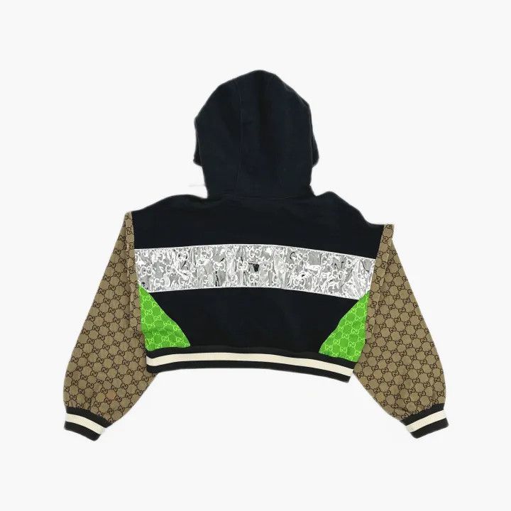 Gucci Gucci Color-Block Cropped Hoodie for Women Size S / US 4 / IT 40 - 3 Thumbnail