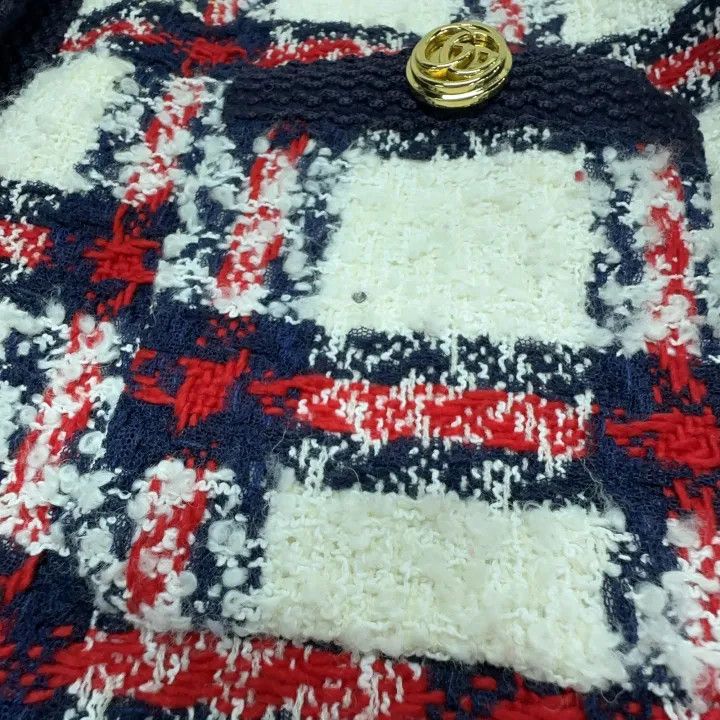 Gucci Gucci Plaid Tweed Button-Up Jacket for Women Size S / US 4 / IT 40 - 8 Thumbnail