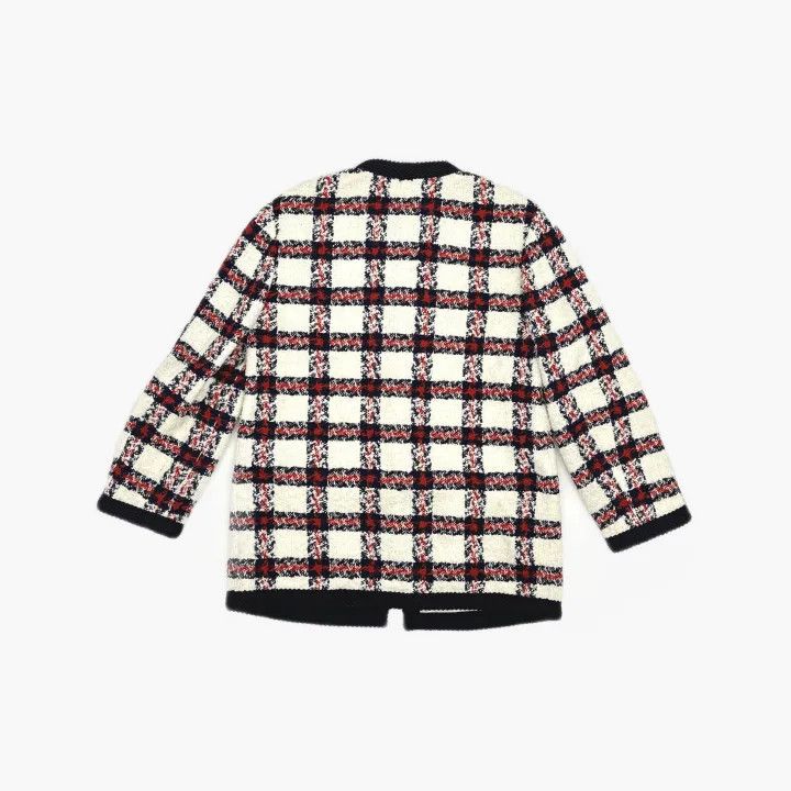 Gucci Gucci Plaid Tweed Button-Up Jacket for Women Size S / US 4 / IT 40 - 3 Thumbnail