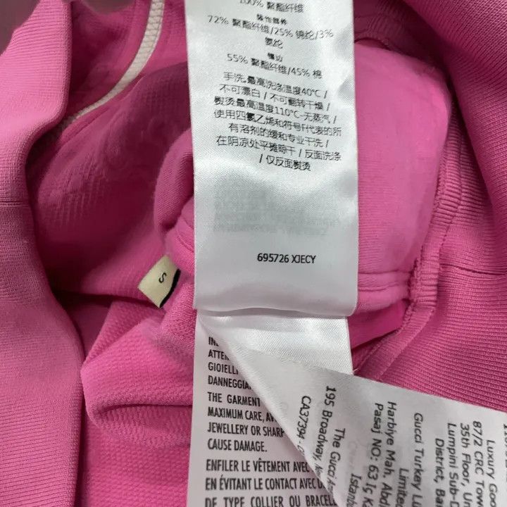 Gucci Gucci Pink GG Pattern Zip-Up Jacket Size S / US 4 / IT 40 - 6 Thumbnail