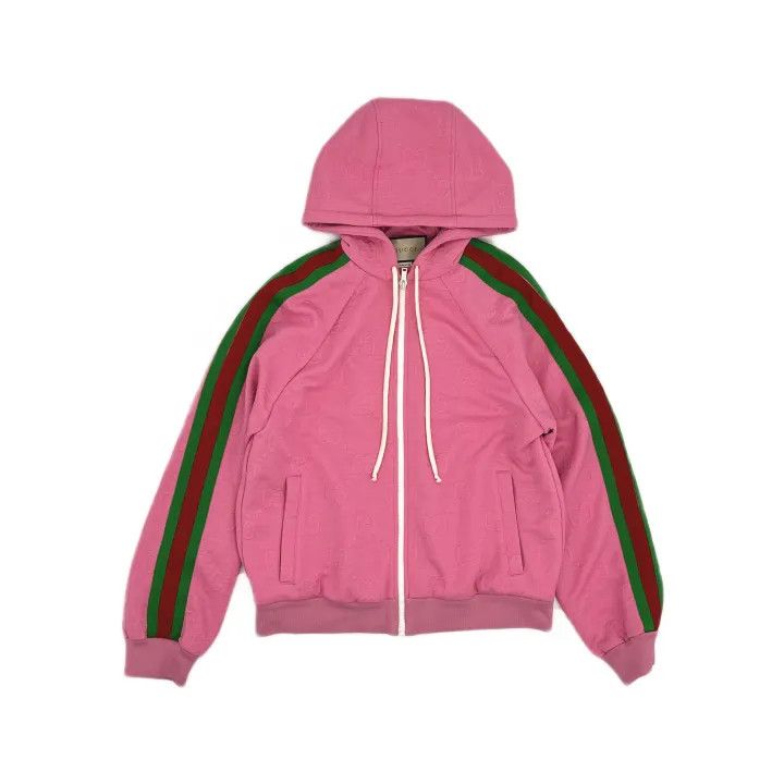 Gucci Gucci Pink GG Pattern Zip-Up Jacket Size S / US 4 / IT 40 - 2 Thumbnail