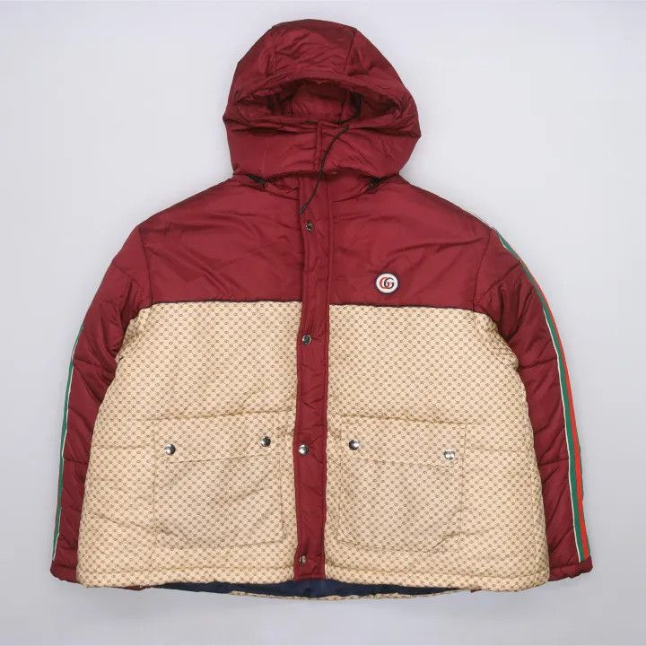 Gucci Gucci FW21 Red Nylon Hooded Jacket Size L / US 10 / IT 46 - 2 Thumbnail