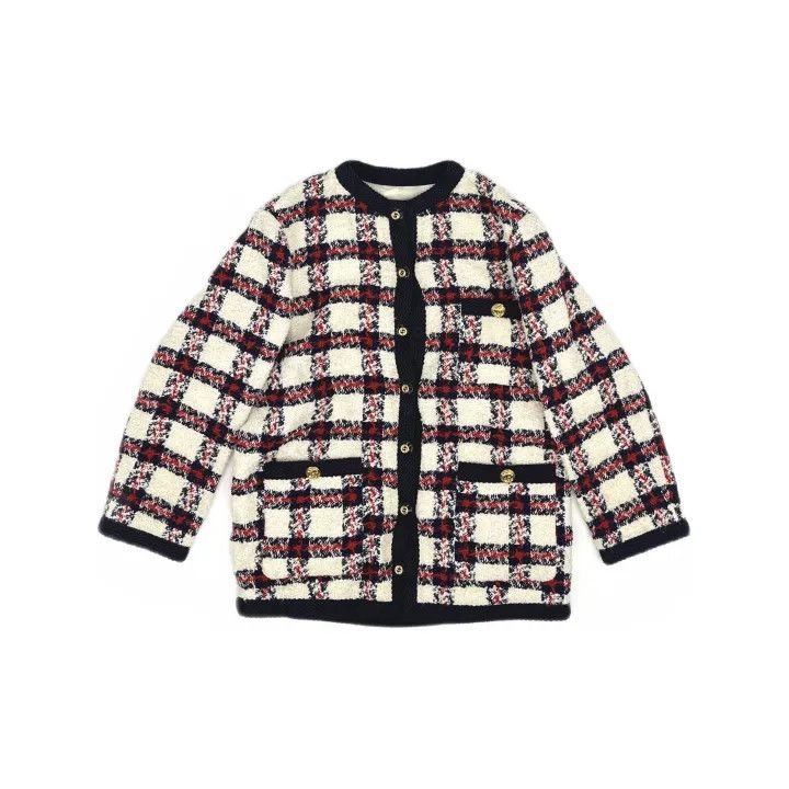 Gucci Gucci Plaid Tweed Button-Up Jacket for Women Size M / US 6-8 / IT 42-44 - 2 Thumbnail
