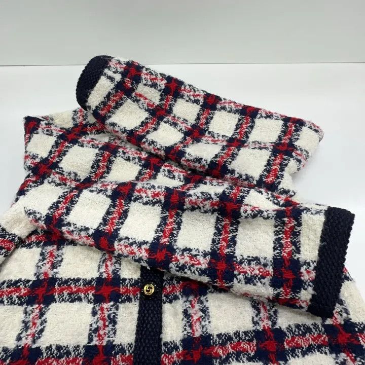 Gucci Gucci Plaid Tweed Button-Up Jacket for Women Size M / US 6-8 / IT 42-44 - 9 Thumbnail