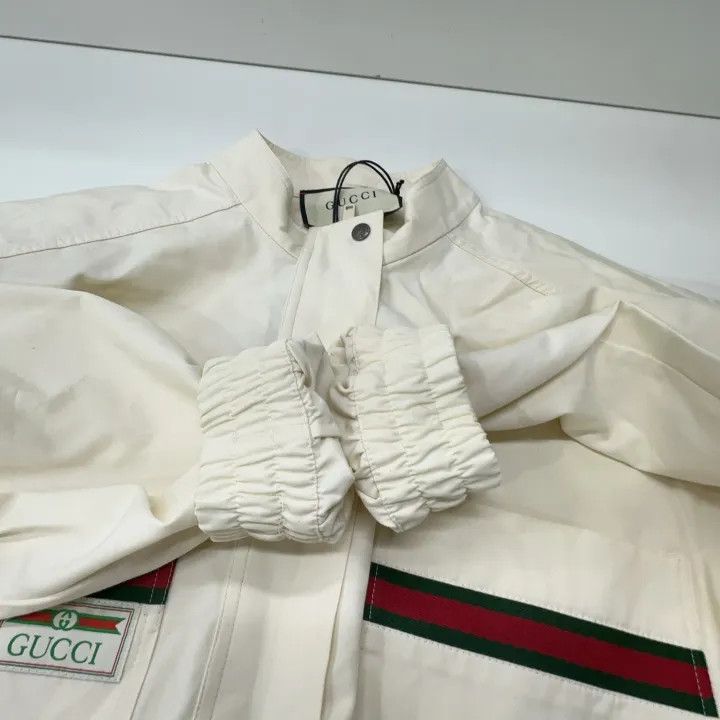 Gucci Gucci SS22 White Logo Embroidered Jumpsuit Size 23" - 14 Thumbnail