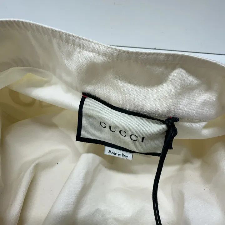 Gucci Gucci SS22 White Logo Embroidered Jumpsuit Size 23" - 5 Thumbnail