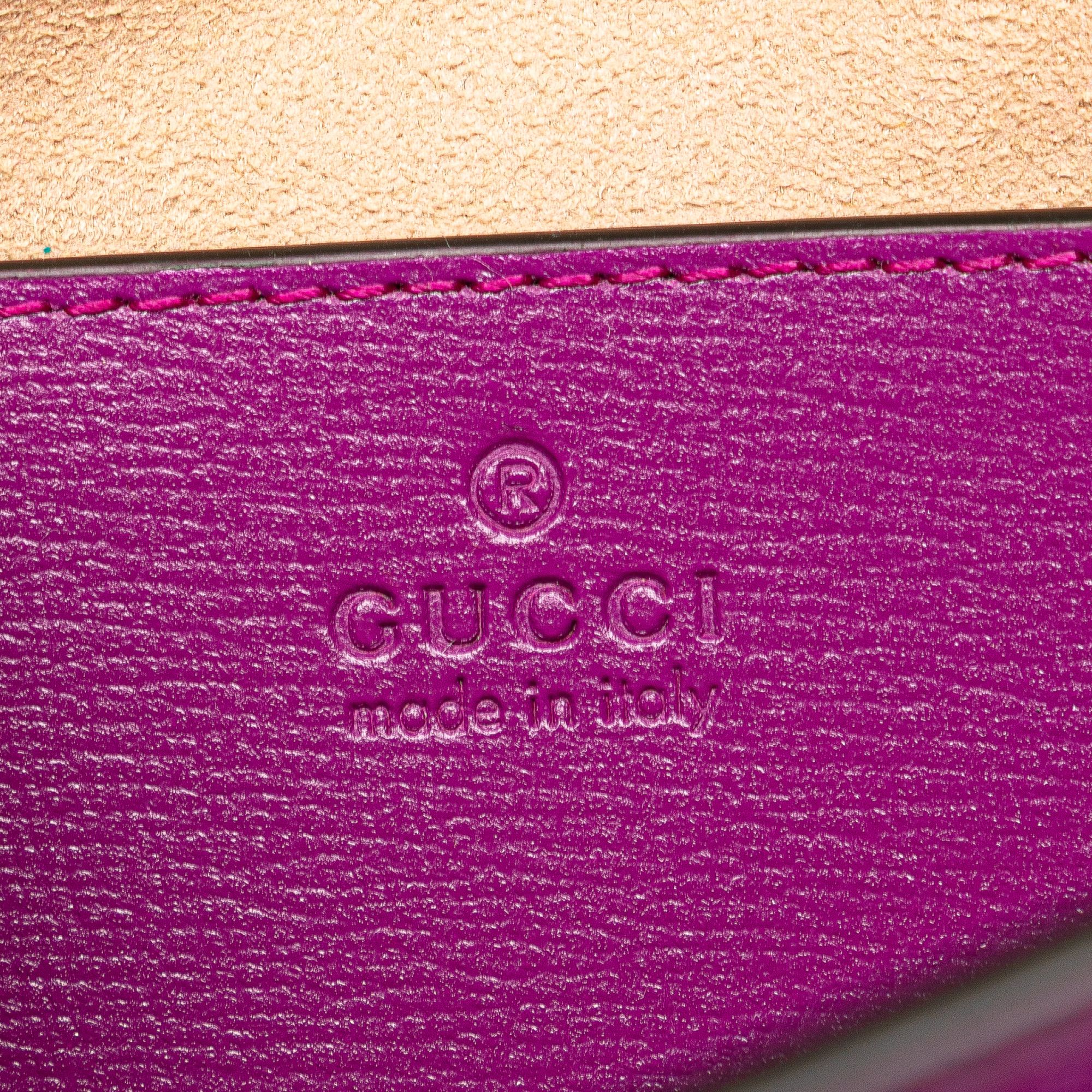 Gucci Gucci Mini Leather Horsebit 1955 Web Crossbody Size ONE SIZE - 5 Thumbnail