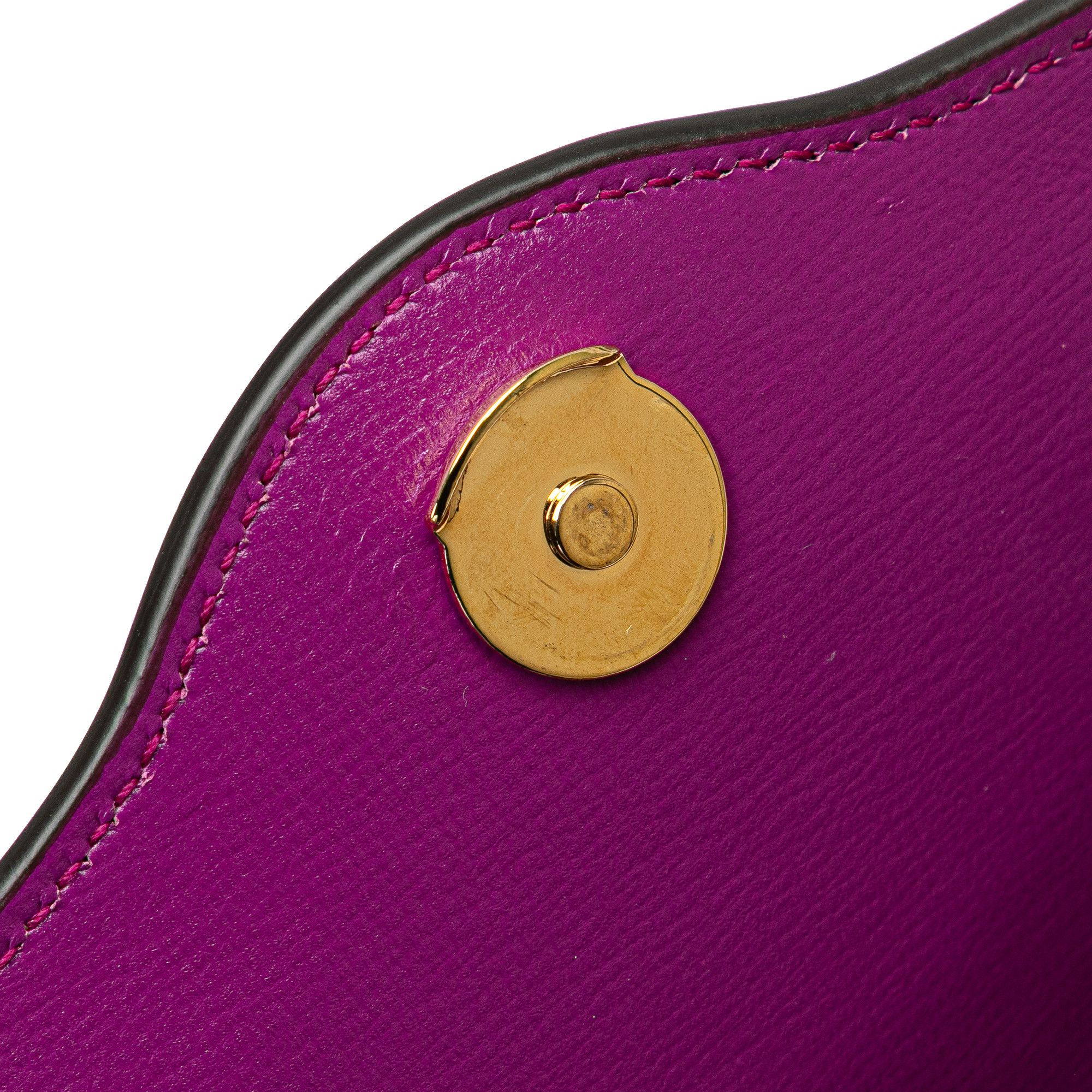 Gucci Gucci Mini Leather Horsebit 1955 Web Crossbody Size ONE SIZE - 10 Thumbnail