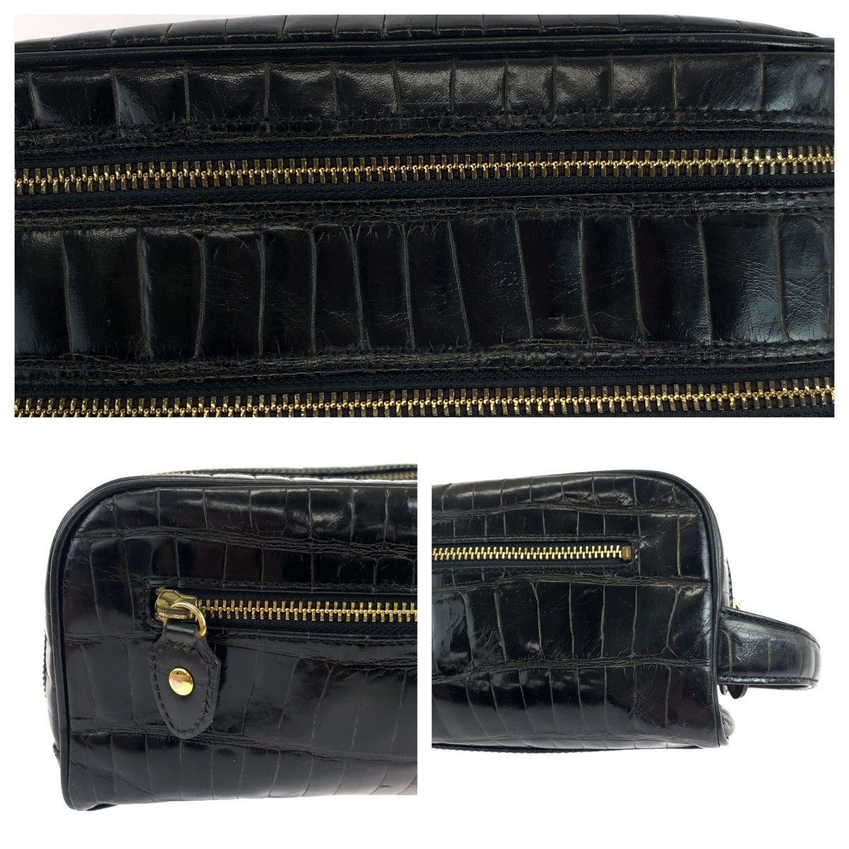 Versace Versace Versace Sunburst Embossed Leather Clutch Bag Leather Clutch Bag DUTY FREE for USA Size ONE SIZE - 7 Thumbnail