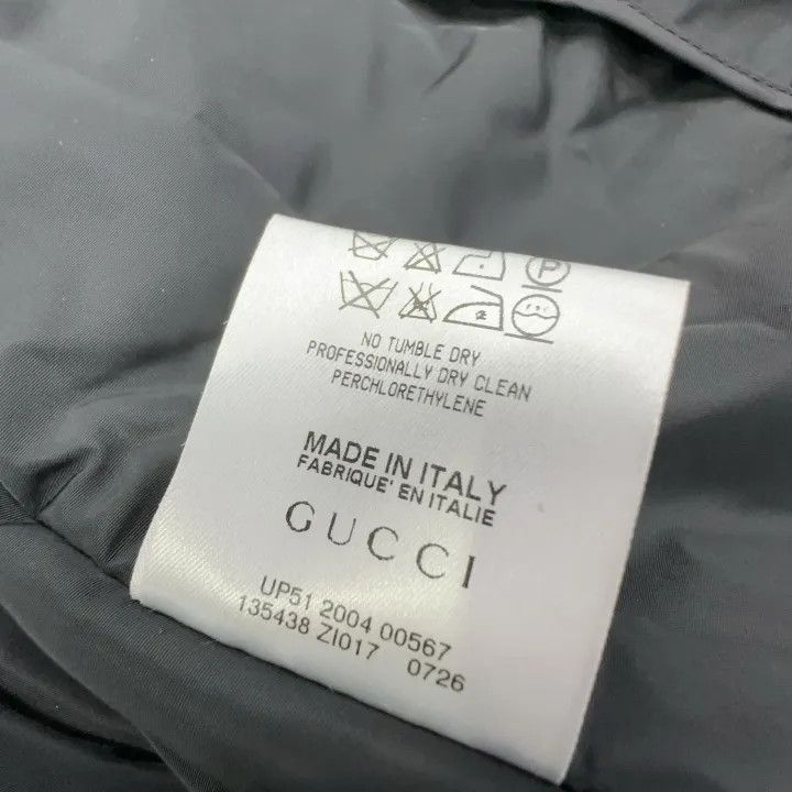 Gucci Gucci Black Double-Breasted Nylon Coat with Belt Size M / US 6-8 / IT 42-44 - 4 Thumbnail