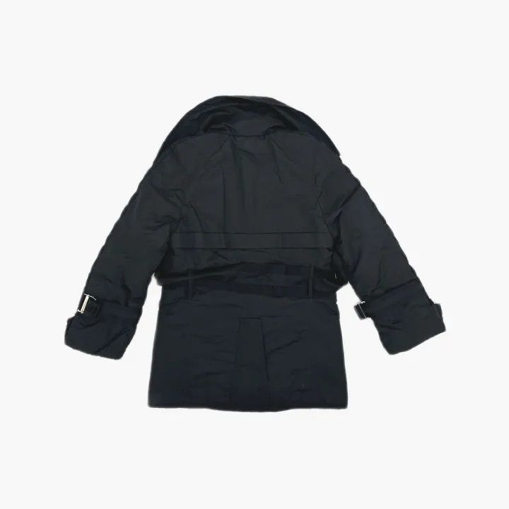 Gucci Gucci Black Double-Breasted Nylon Coat with Belt Size M / US 6-8 / IT 42-44 - 3 Thumbnail