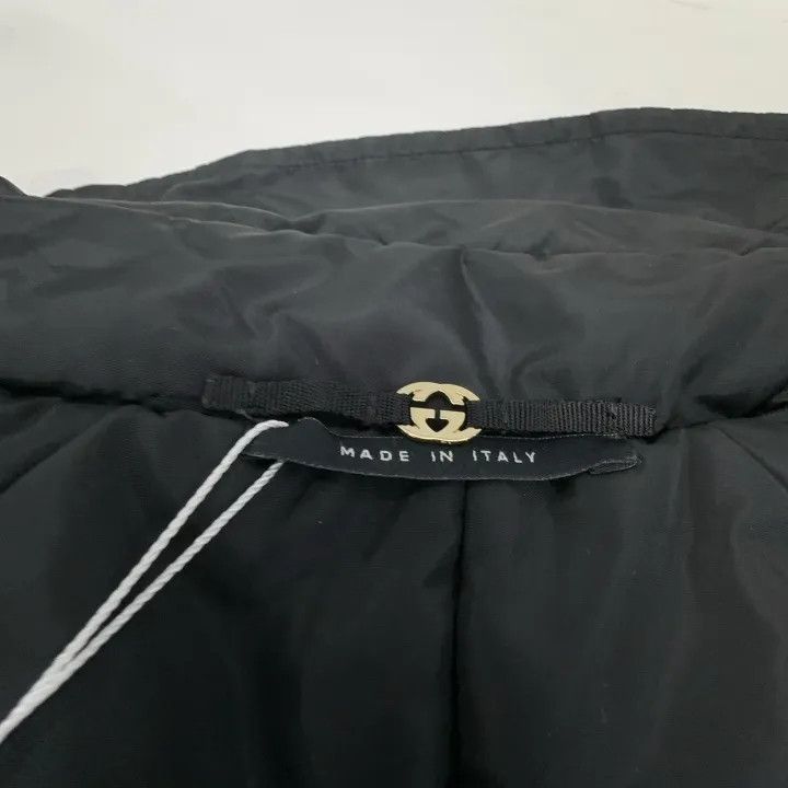 Gucci Gucci Black Double-Breasted Nylon Coat with Belt Size M / US 6-8 / IT 42-44 - 6 Thumbnail