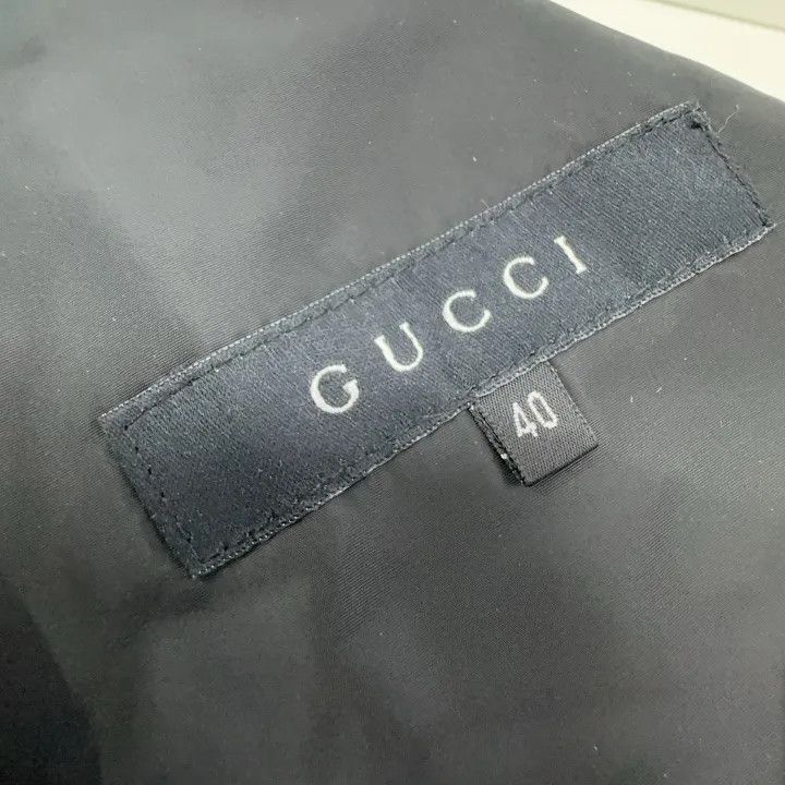 Gucci Gucci Black Double-Breasted Nylon Coat with Belt Size M / US 6-8 / IT 42-44 - 5 Thumbnail