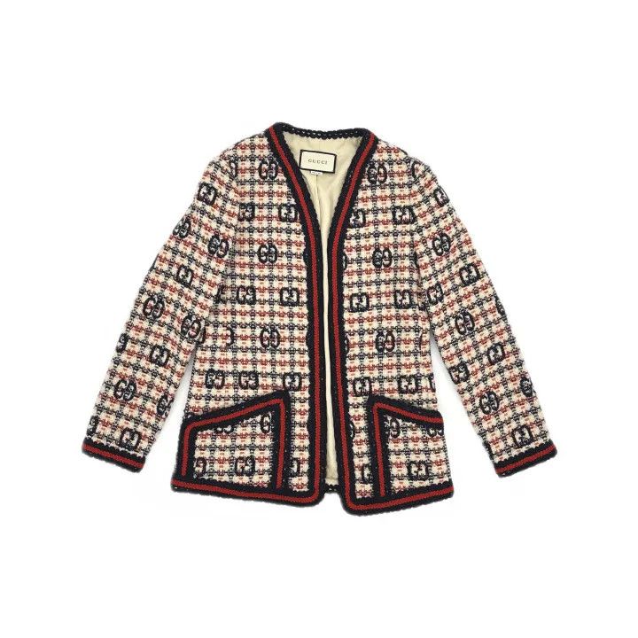 Gucci Gucci Logo Pattern Long Sleeve Jacket Size M / US 6-8 / IT 42-44 - 2 Thumbnail