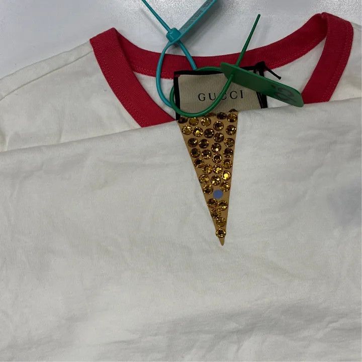 Gucci Gucci White Ice Cream Print Short Sleeve T-Shirt Size L / US 10 / IT 46 - 6 Thumbnail