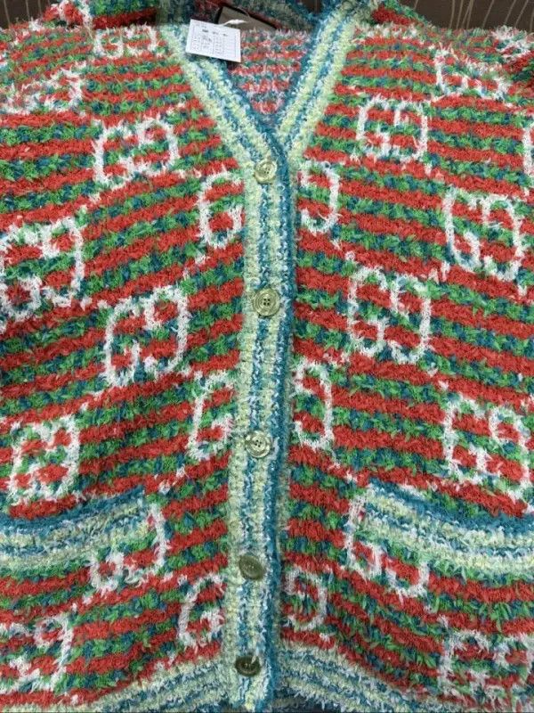 Gucci Gucci FW22 Striped V-Neck Knit Sweater Size M / US 6-8 / IT 42-44 - 8 Thumbnail