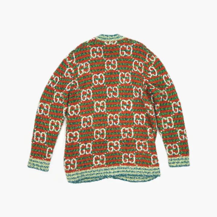 Gucci Gucci FW22 Striped V-Neck Knit Sweater Size M / US 6-8 / IT 42-44 - 3 Thumbnail