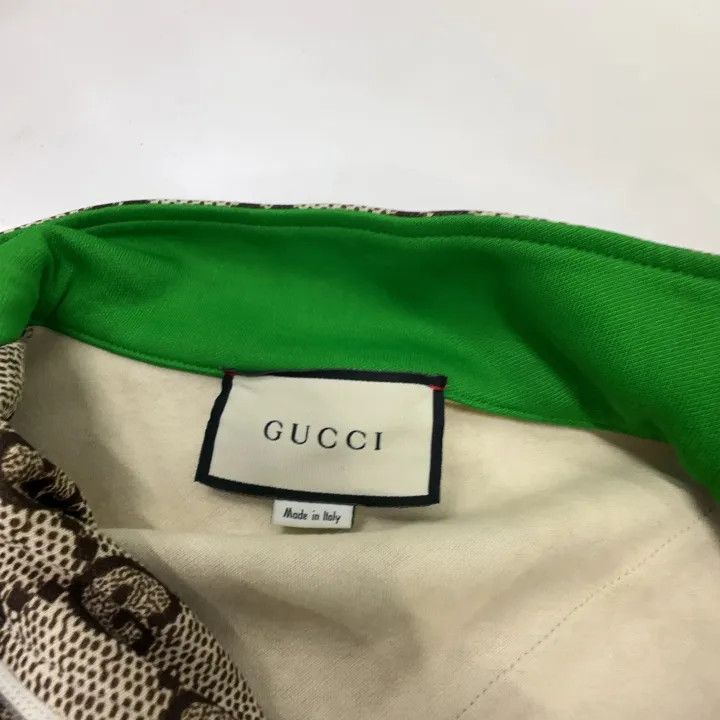 Gucci Gucci Beige Printed Long Sleeve Dress for Women Size M / US 6-8 / IT 42-44 - 5 Thumbnail