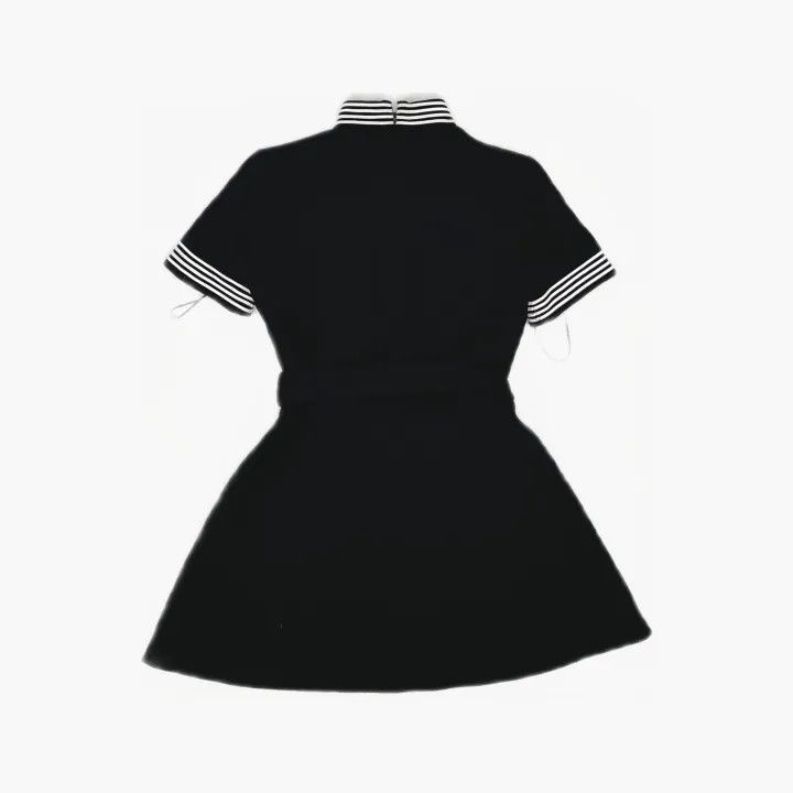 Gucci Gucci Black Lightweight Wool Dress with Contrast Trim Size M / US 6-8 / IT 42-44 - 3 Thumbnail