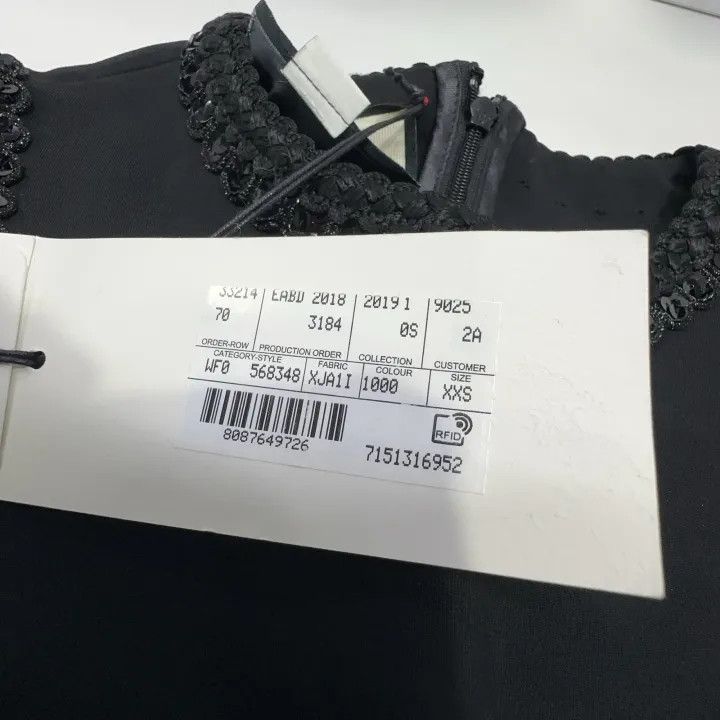 Gucci Gucci Black Long Sleeve Dress with Buttons Size XXS / US 00 / IT 34 - 4 Thumbnail
