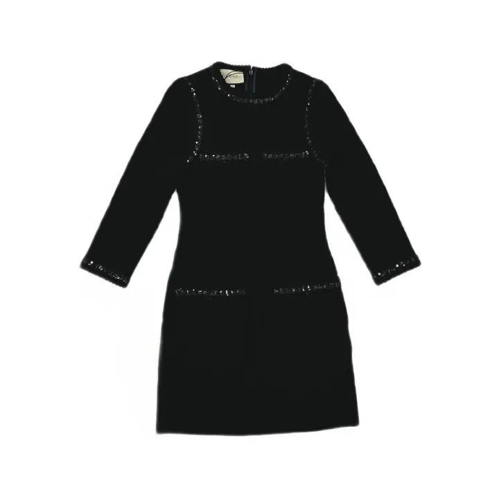 Gucci Black Long Sleeve Dress with Buttons - threedaughtersproperties.com