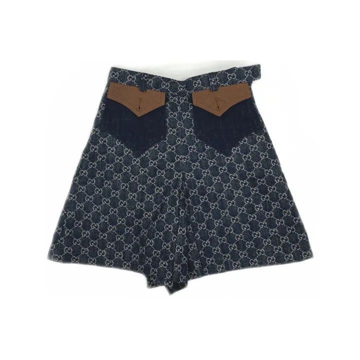 Gucci Gucci Denim Logo Print Casual Shorts Size 34" / US 12 / IT 48 - 2 Thumbnail