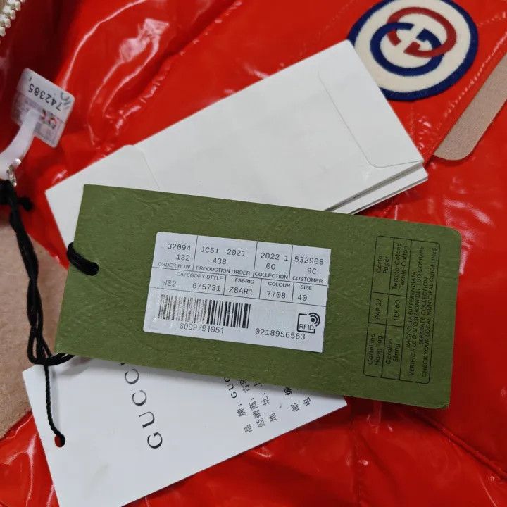 Gucci Gucci Aria Red Reversible Hooded Puffer Jacket Size L / US 10 / IT 46 - 5 Thumbnail