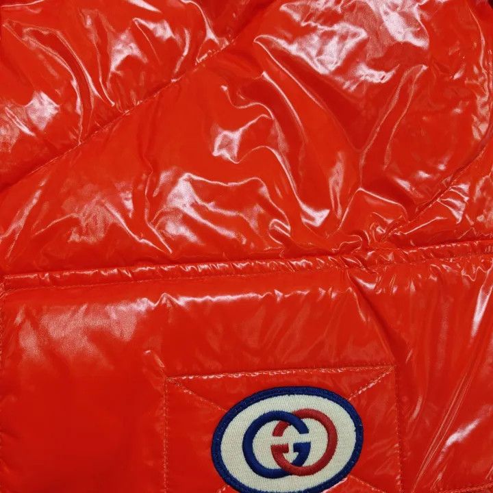 Gucci Gucci Aria Red Reversible Hooded Puffer Jacket Size L / US 10 / IT 46 - 7 Thumbnail