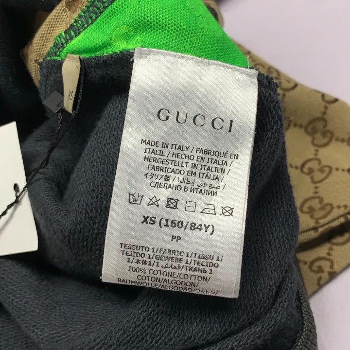 Gucci GUCCI Colorblock Cropped Hoodie for Women Size XS / US 0-2 / IT 36-38 - 5 Thumbnail
